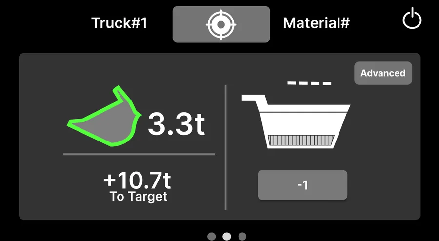 First bucket: 3.3t. 10.7t left.