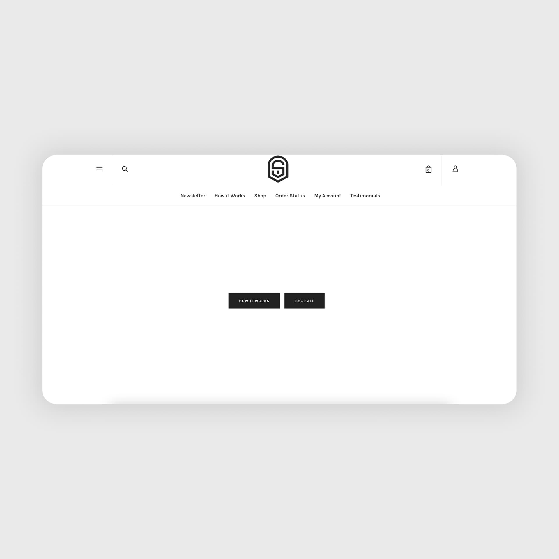 Sneaker Access home layout before usability improvements.
