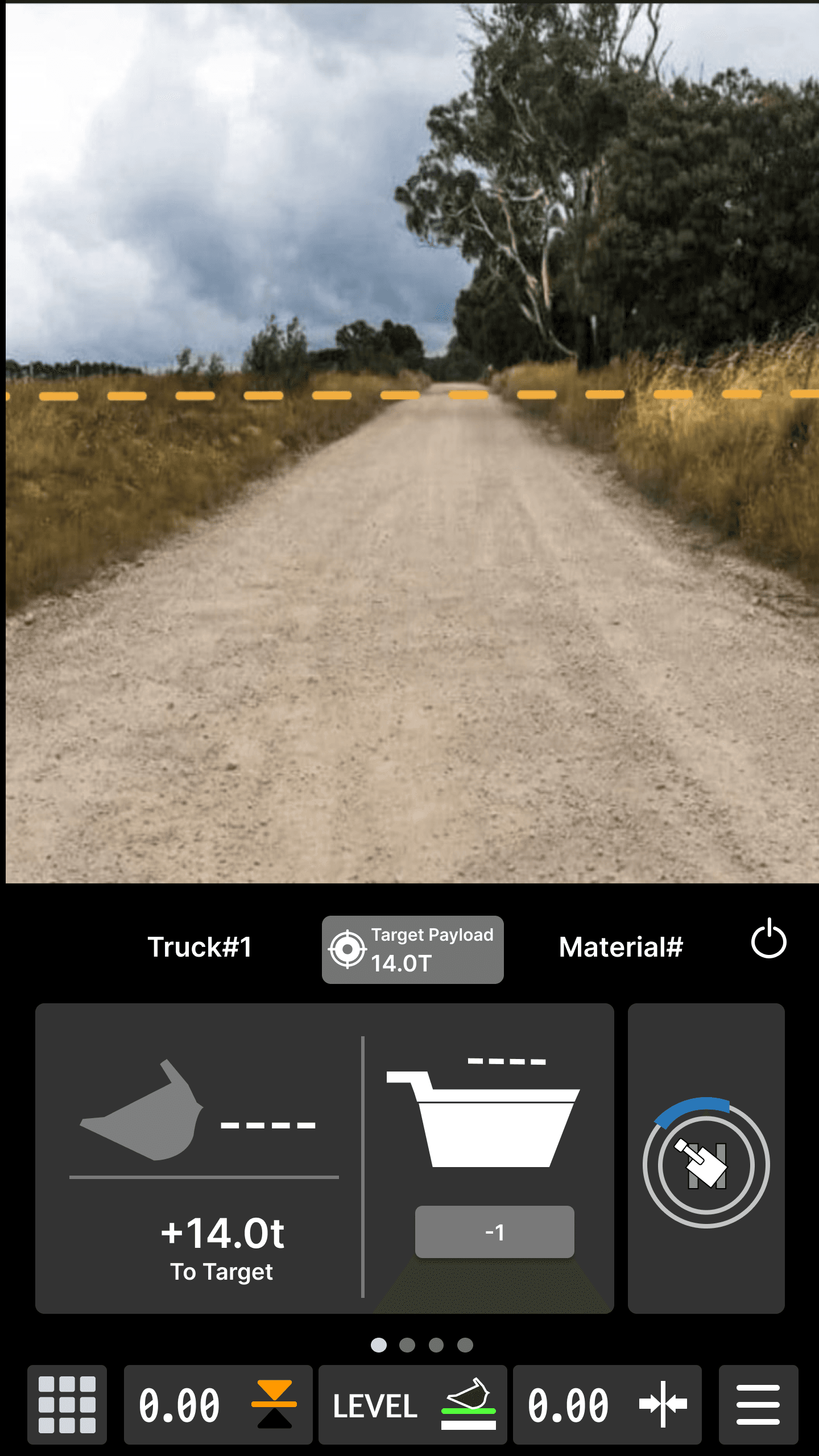 Excavator CPM screen