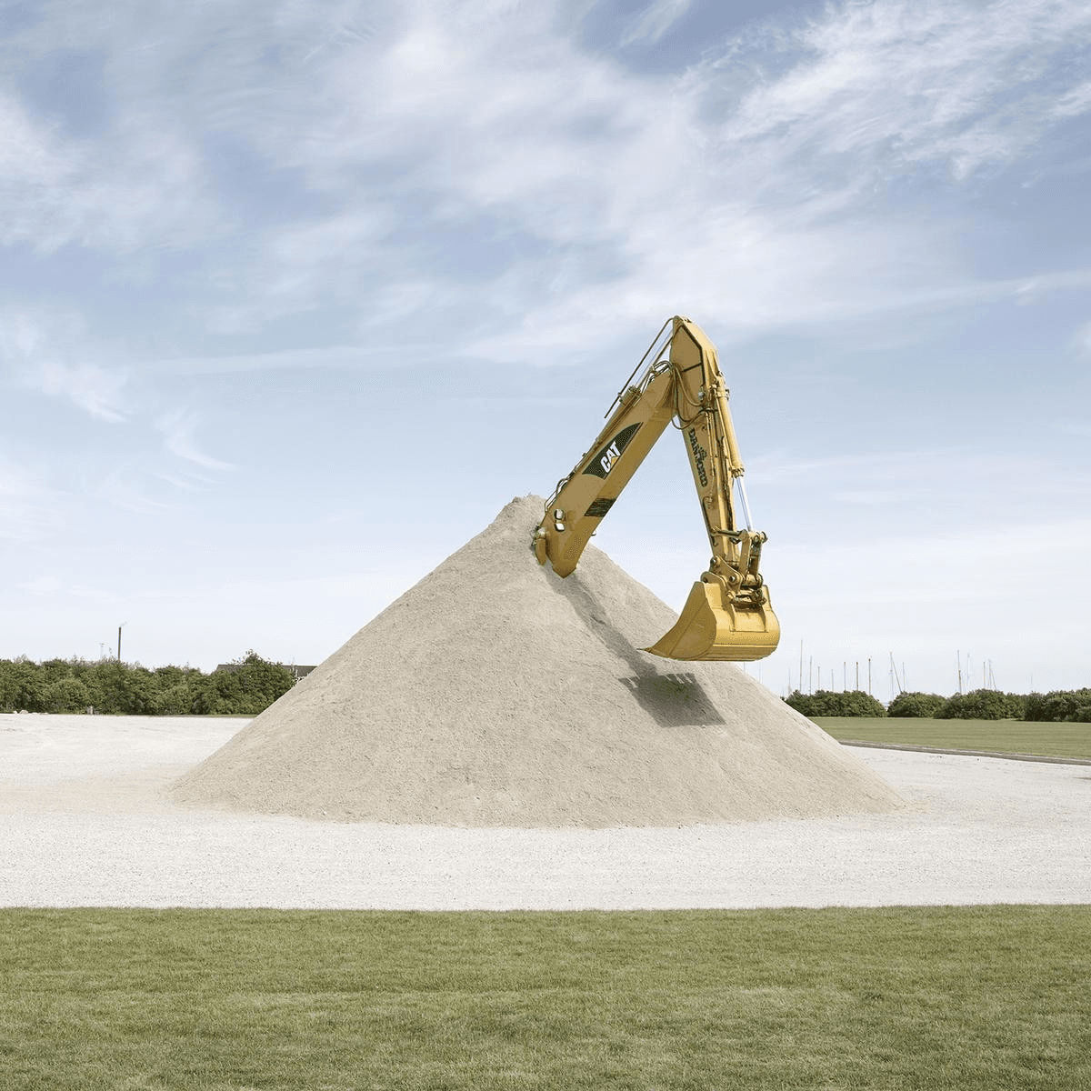 Excavator at work