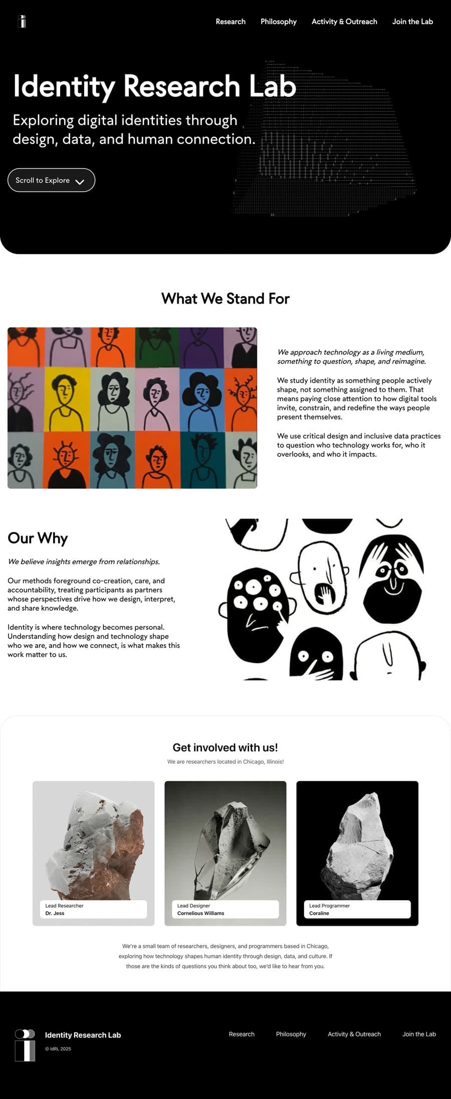 Homepage as built.