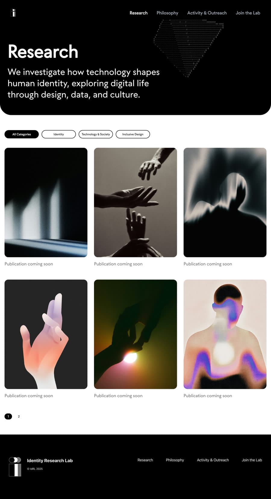 Research page as built.