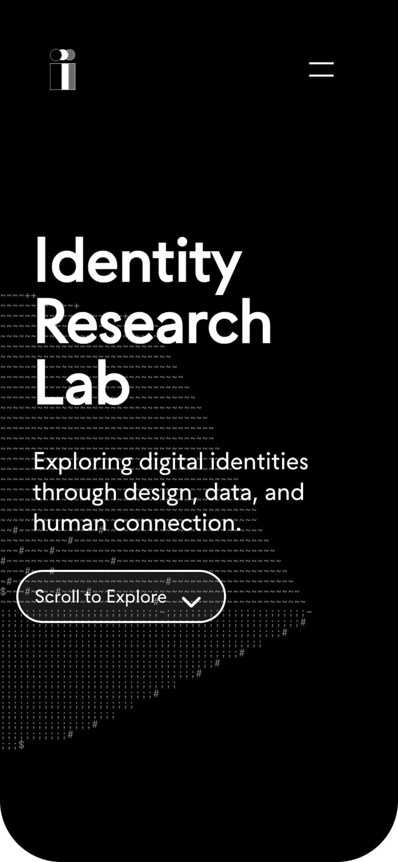 Prototype home page on mobile.